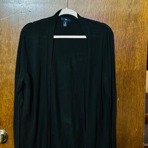GAP Black Cardigan Sweater Classic Long-Sleeve